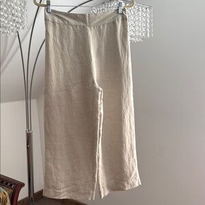 Boston Proper Cream Cropped Pants